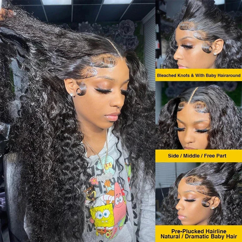 Deep Wave Frontal Hd Lace Wig