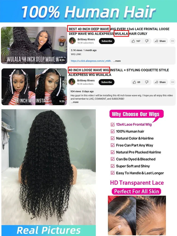Deep Wave Lace Frontal Wigs