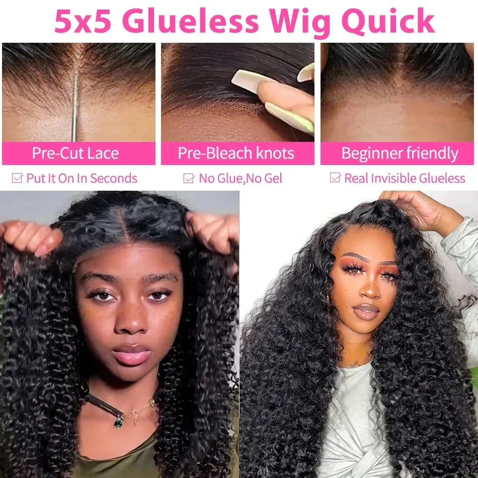 Glueless Deep Wave Human Hair Wigs