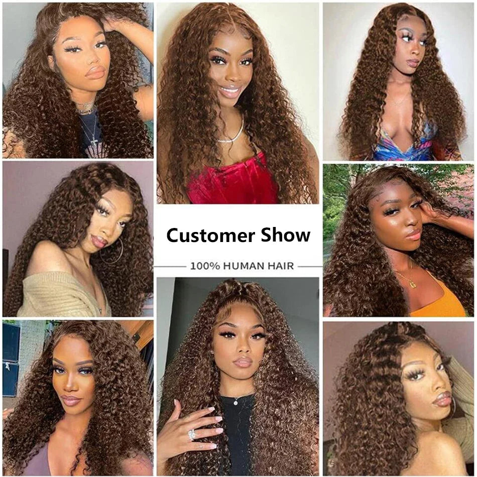 Deep Wave Frontal Curly Wigs