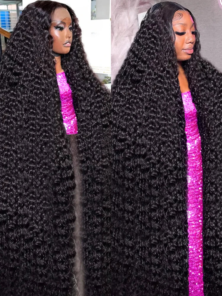 Water Wave Curly Lace Frontal Wigs