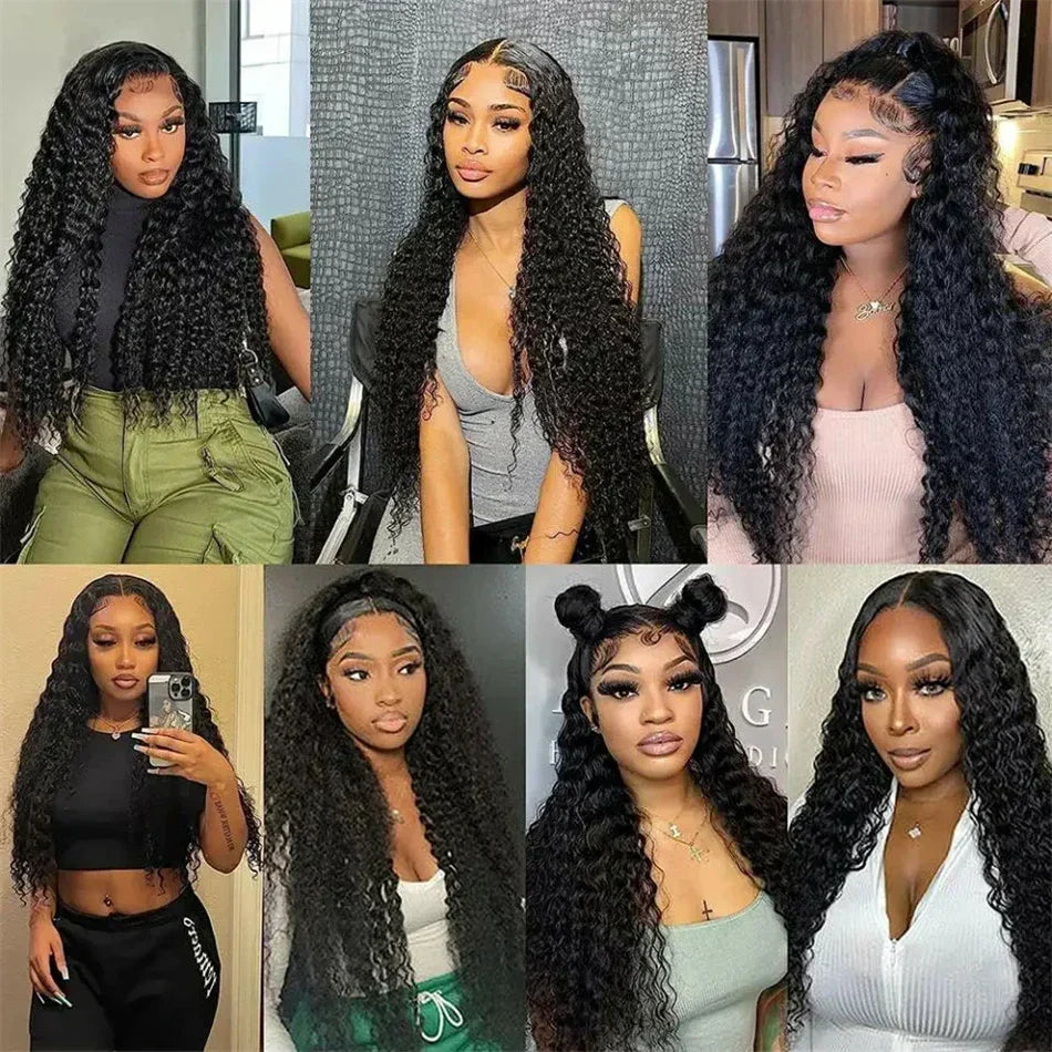 Hd Lace Closure Curly Glueless Wig