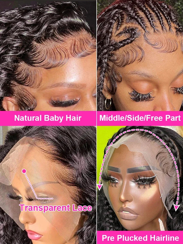 Deep Wave Lace Frontal Wigs