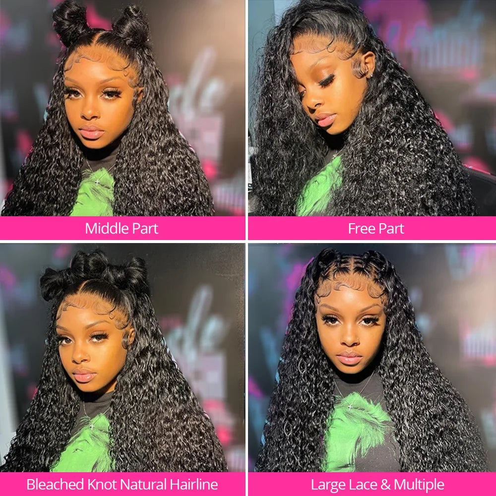 Pre Plucked Deep Wave Curly Wigs