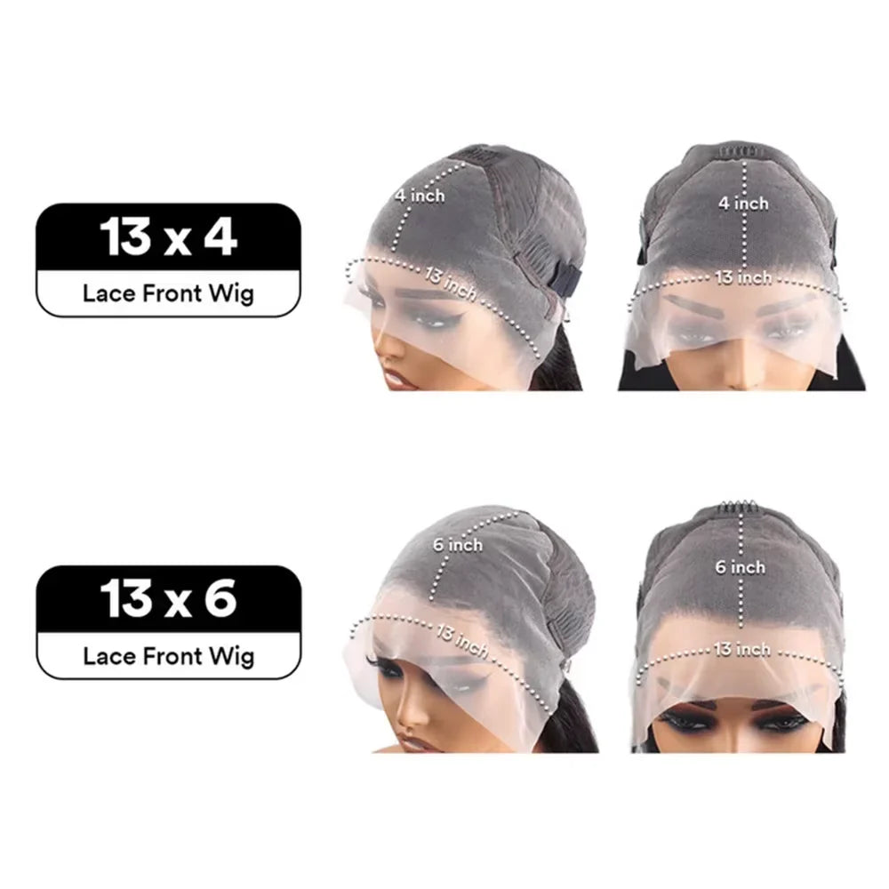 Lace Front Human Hair Curly Wigs