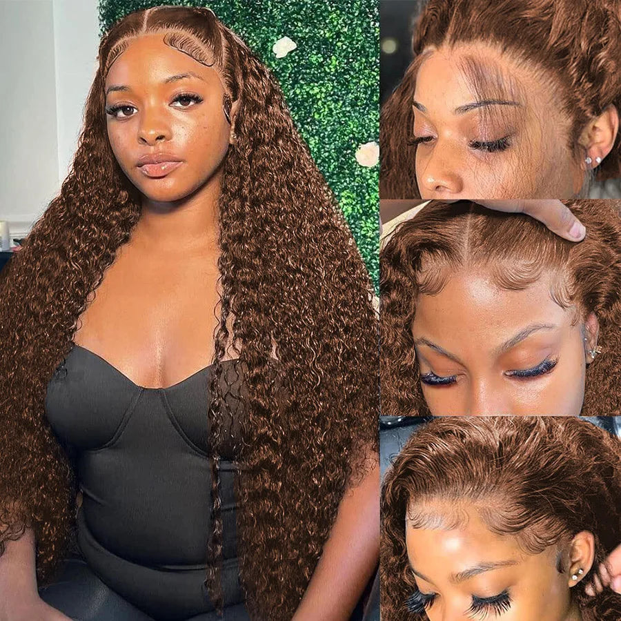 Deep Wave Frontal Curly Wigs